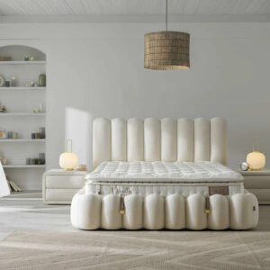 Lit coffre + matelas Bambi - Vanilla 160X200