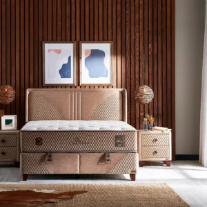 BAMBI LUXIA Lit coffre, Tête de lit et Matelas Durabilité et Confort